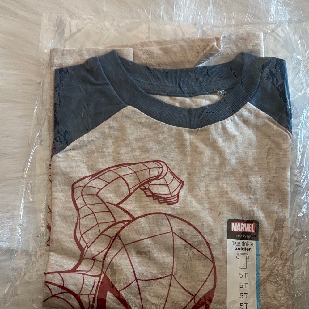 Marvel Spider-Man Kids Tee in Gray and Red